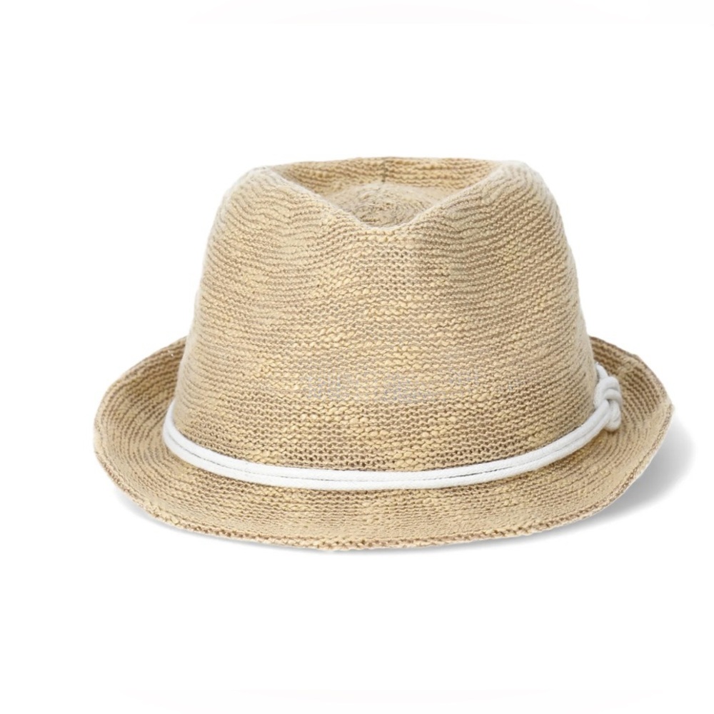 🔴 3/$12 Wonder Nation Boy’s Stylish Beige‎ Fedora Hat with Rope Trim! NWT!